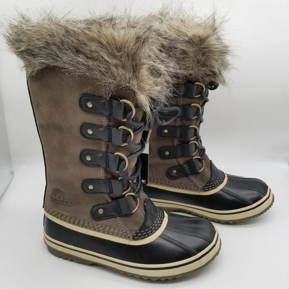 Sorel Joan of Arctic Winter Boots 5.5  Waterproof Insulated Suede Lace Up Winter